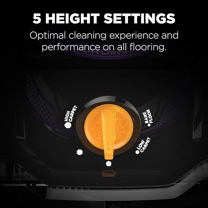 Eureka Powerful Lightweight Upright Vacuum Carpet and Floor PowerSpeed NEU202 with Automatic Cord Rewind Purple
