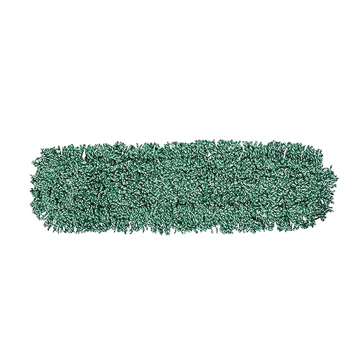Rubbermaid Commercial Products Microfiber Blend Looped-End-Dust Mop 36-Inch Green Heavy Duty Head Replacement for Floor Cleaning Office/School/Stadium/Lobby/Restaurant