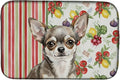 Caroline's Treasures Chihuahua Vegetables Dish Drying Mat Absorbent Dish Drying Mat Pad for Kitchen Counter Dish Drainer Mat for Countertop 14 x 21 Multicolor
