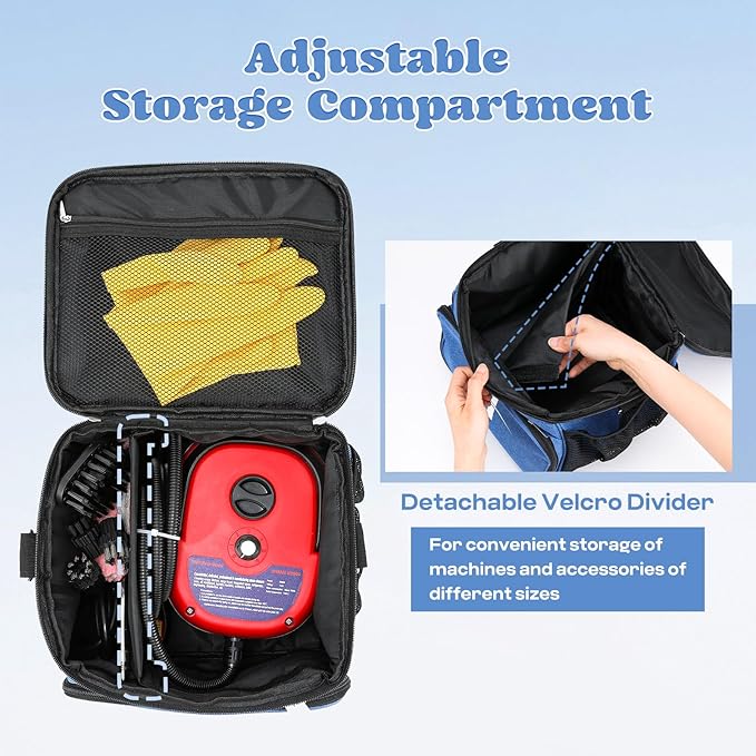 Moongiantgo 2500W Portable Steam Cleaner(Red) &amp Carry Bag
