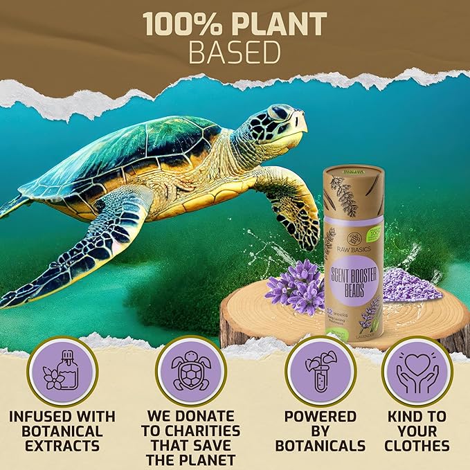 Scent Booster for Washer Lavender Aroma and Laundry Sheets 100 Loads