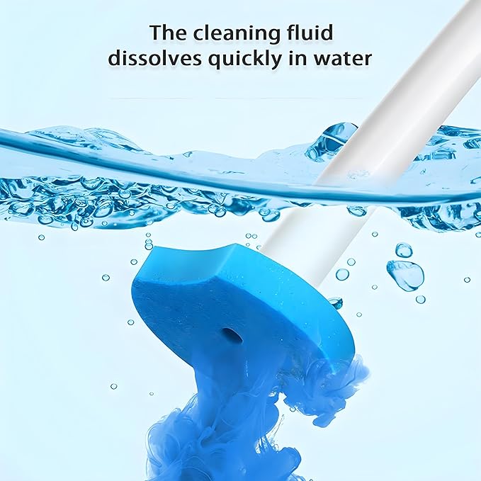 56 Count Toilet Bowl Wand Refills KIRIKIT Wall-Mounted Disposable Toilet Cleaner Brush Heads for Bathroom Toilet Scrubber Cleaning Accessories Lavender Lemon Ocean