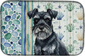 Caroline's Treasures Black Miniature Schnauzer Coastal Sea Glass Dish Drying Mat Absorbent Dish Drying Mat Pad for Kitchen Counter Dish Drainer Mat for Countertop 14 x 21 Multicolor