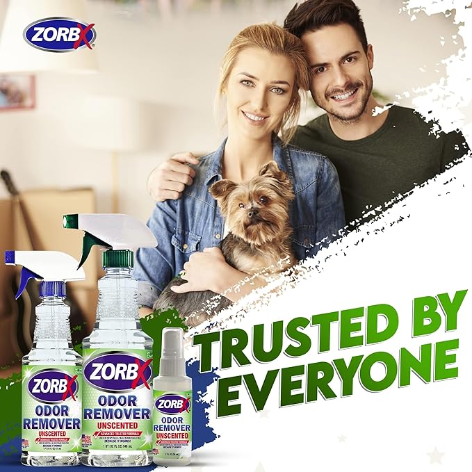 ZORBX Rapid Acting Odor Remover Bundle – Includes Multipurpose Odor Remover Value Pack (2Oz +16Oz +32Oz) &amp Dual Action Pet Stain Remover &amp Odor Eliminator Spray (24 Oz)