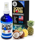Scent Bomb Air Freshener Spray Long-Lasting Odor Eliminator for Home &amp Car Effective Deodorizer for Kitchen Bathroom Fresh Room Spray &amp Smell Neutralizer Hawaiian Blue Scent