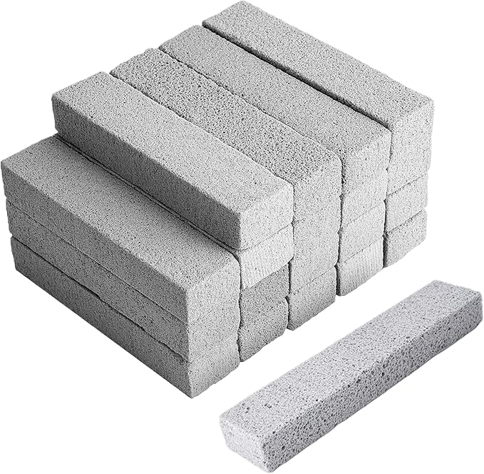 20Pcs Pumice Stone For Cleaning 1.4X1X5.9In Pumice Stone Toilet Bowl Cleaner Foam Glass Pumice Stone For Pool Tile Grill Concrete