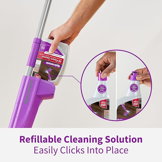 Rejuvenate Click N Clean Multi-Surface Spray Mop All-in-One Kit Cleans and Revitalizes Floors 1 Count