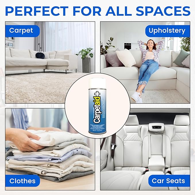 Carpet Aid Spot &amp Stain Remover – Removes Oil Grease Ink Coffee Pet Urine &amp Lipstick from Carpets Rugs &amp Upholstery