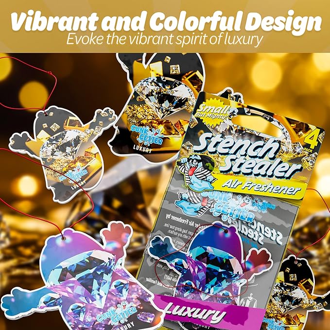 Car Air Fresheners- Long Lasting Scent Odor Eliminator Home Essentials Fresh Fragrance- 96 Pack- Luxury