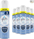 Glade Air Freshener Room Spray Clean Linen 8.3 oz 6 Count