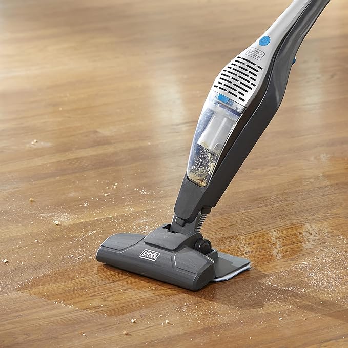 BLACK+DECKER 5-in-1 Vacuum &amp Mop Convertible (Handheld or Upright) Powerful Corded 480-Watt Motor Swivel Steering Unlimited Runtime - Quick Clean with Minimal Effort
