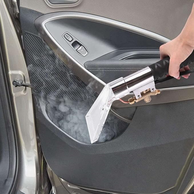 Upholstery Carpet Cleaning Extractor Machine Auto Furniture Cleaning Hand Tool black &amp silver