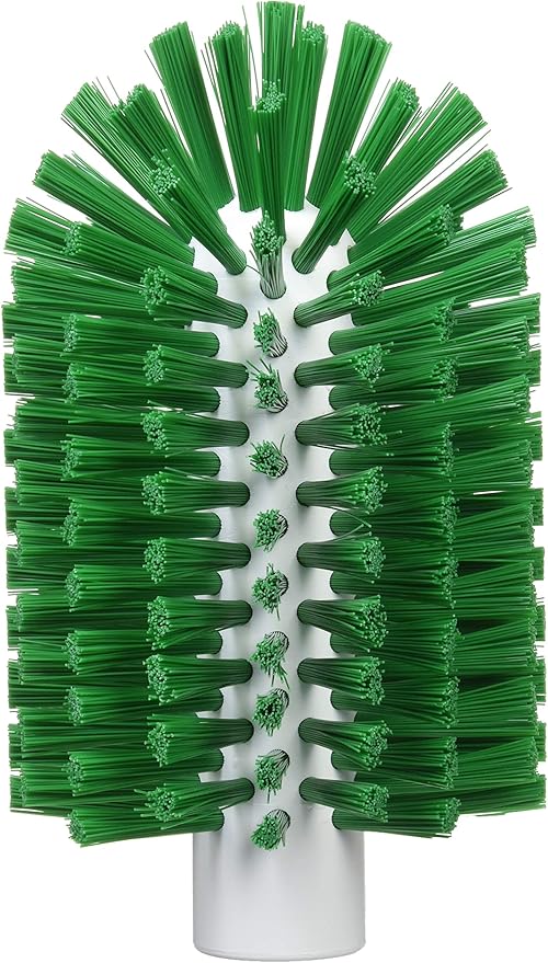 Vikan 5380-90-2 Stiff Tube Brush Polyester 3-1/2 x 6-1/4 OAL Green