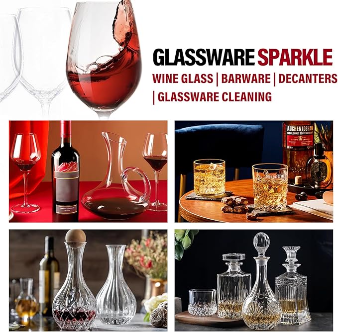 Silk Plant &amp Wine Glass Cleaner Duo – Effortless Shine for Greenery &amp Gourmet Moments