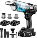 Car Vacuum Cordless 35000PA Strong Suction Handheld Vacuum with 2 Detachable Batteries 60Min Runtime Portable Vacuum Cleaner for Car Detailing Pet Hair Home Couch &amp Office 350ML XL Dust Cup