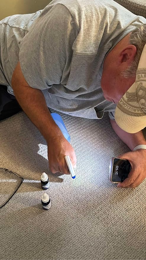 BLEACHSTAIN® Precision Carpet Spot Dye Kit | Bleach Stain Repair | Restores Carpet Color on Small Drips and Spots | for Dark Brown Dark Green