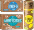 Scent Boosters for Washer Wild Lemon Aroma and Laundry Detergent Sheets Ocean Breeze Scent and Dryer Sheets 80 Bulk Loads