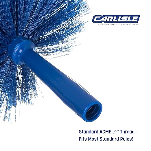 SPARTA Flo-Pac Rounded Duster Cleaning Duster with Electrostatically Charged Bristles for Cleaning 9 X 7 X 7 Inches Blue (Pack of 12)