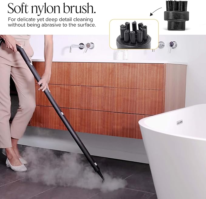 Dupray Small Nylon Brushes - Hard-to-Reach Places and Precision Cleaning Accessories for Dupray Steam Cleaners Pack of 10