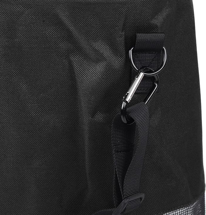 Reusable Boat Trash Bag Waterproof Mesh Garbage Bag for Boat Lightweight Portable Outdoor Trash Storage with Elastic Top and Buckle Strap for Kayaking Camping Travel