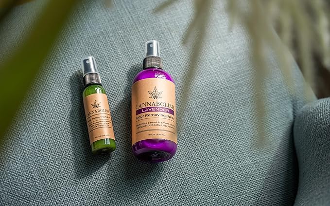 Cannabolish Lavender Smoke Odor Eliminator Spray and Air Freshener 8 fl. oz Natural Ingredients (Pack of 2)