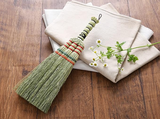 Nippon Clintec Mini Zashiki Broom Hand Knitted Width 3.9 x Depth 0.8 x Length 13.4 inches (1