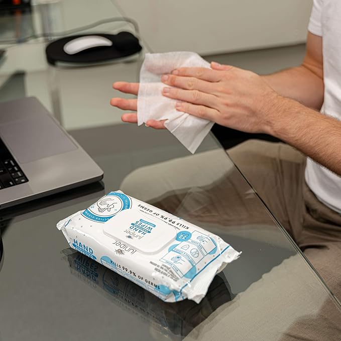 24 Pack Hand Sanitizing Wipes All-Purpose Cleaner for Bathroom Kitchen Office 1728 Count Soft Flow with Gift Basket