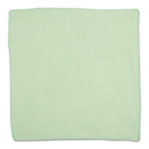 Rubbermaid Commercial Products HYGEN r-40 Recycled Microfiber Cloths 16 X 16 Green 24-Pack Durable Lint-Free Wet-Dry Cleaning for Home Applianes Cars Custodial Spaces Housekeeping Glass