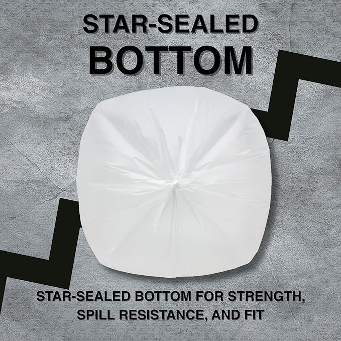45 Gallon Garbage Trash Bag 40X48 Clear 150 Count Can Liner Bulk 40 Gallon 41 Gallon 42 Gallon 44 Gallon Made in USA