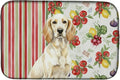 Caroline's Treasures Lemon Belton English Setter Vegetables Dish Drying Mat Absorbent Dish Drying Mat Pad for Kitchen Counter Dish Drainer Mat for Countertop 14 x 21 Multicolor