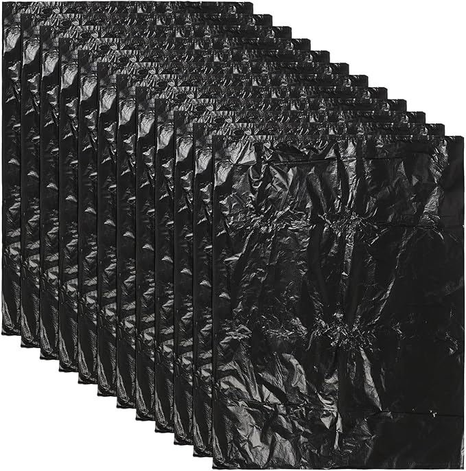 Black Trash Bags 80x100cm 2.5 Mil Thick 25pcs Kitchen Garbage Bags for Bathroom Bedroom Office Wastebasket Liners