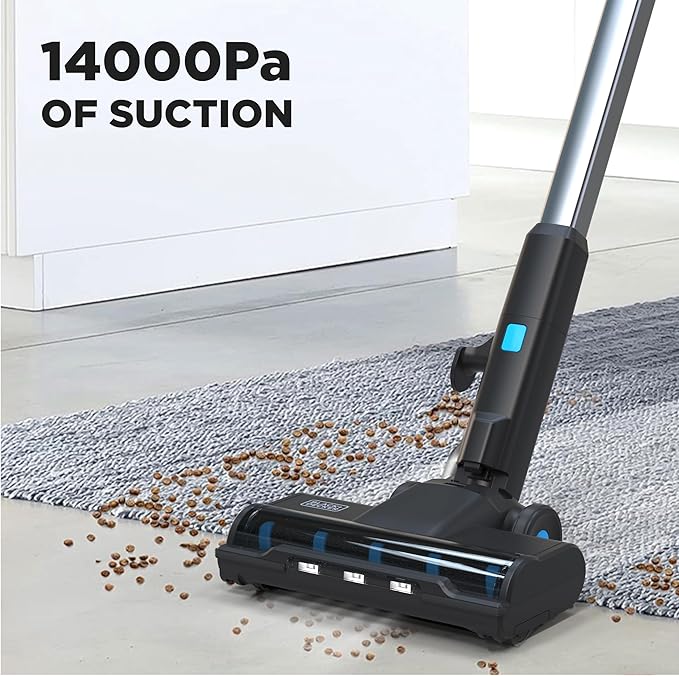 BLACK+DECKER Powerseries+ Corded 3 in 1 Stick Vacuum Upright to Hand-Vac Multi Surface LED Floor Head HEPA Filtration Powerful 14k Pafor Hard Floor Low Carpet Pet Hair Home &amp Office use Bl