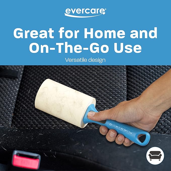 Evercare All Purpose Lint Brush Value Pack - 5 Rollers (300 Sheets Total) Blue