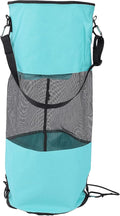 Reusable Boat Trash Bag Waterproof Mesh Garbage Bag for Boat Outdoor Camping Kayaking with Elastic Top and Sturdy Buckle Strap for Secure Mounting