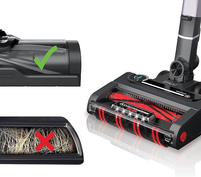 Shark IZ862H Stratos Cordless Vacuum with Clean Sense IQ and Odor Neutralizer DuoClean PowerFins HairPro Lightweight Powerful Vacuum Up to 60 Minute Runtime Ash Purple (Renewed)