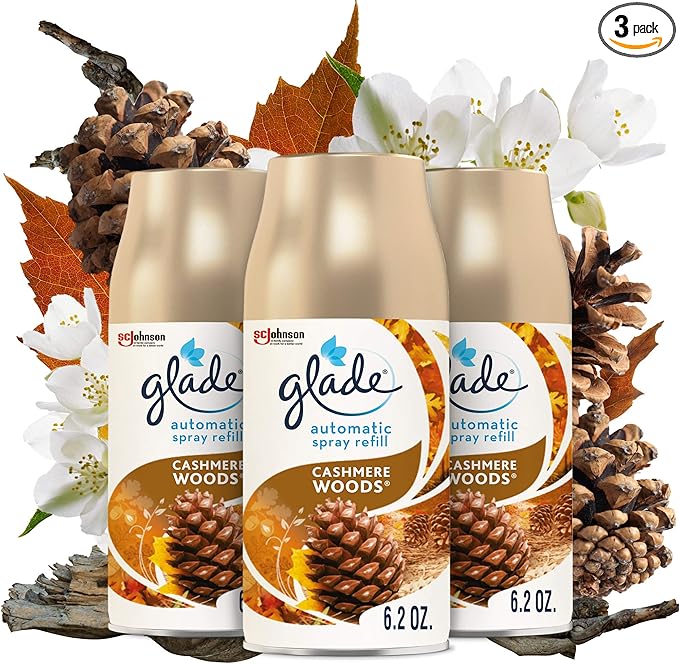 Automatic Spray Refill Air Freshener Cashmere Woods 6.2 Ounce (3 Pack)