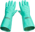 TUSKO PRODUCTS Best Nitrile Rubber Cleaning Household Dishwashing Gloves Latex Free Vinyl Free Reusable not Disposable Extra Extra Large 2X-Large (12 Pairs)