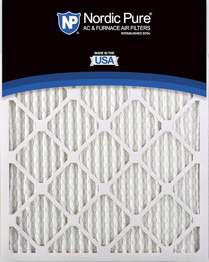 Nordic Pure 16x25x1 (Actual Size: 15 1/2 x 24 1/2 x 3/4) Pleated MERV 14 Air Filters 6 Pack