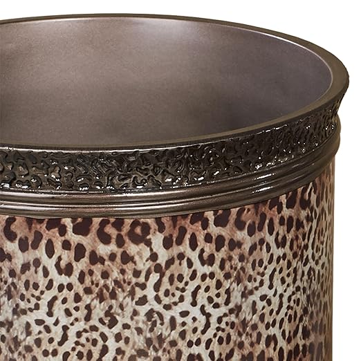 Touch of Class Mombasa Safari Animal Print Wastebasket Multi Warm Wastebasket