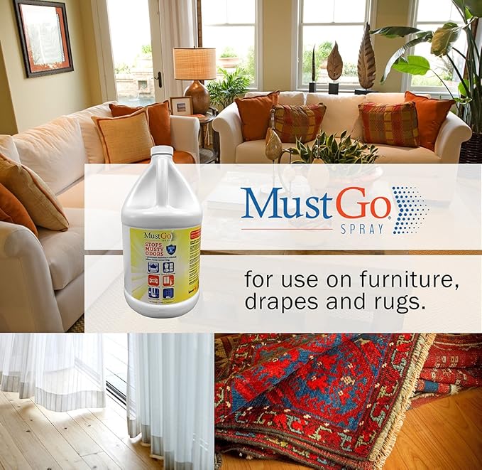 Spray Odor Eliminator - Controls Removes and Prevents Damp Musty Smells - 1 Gallon