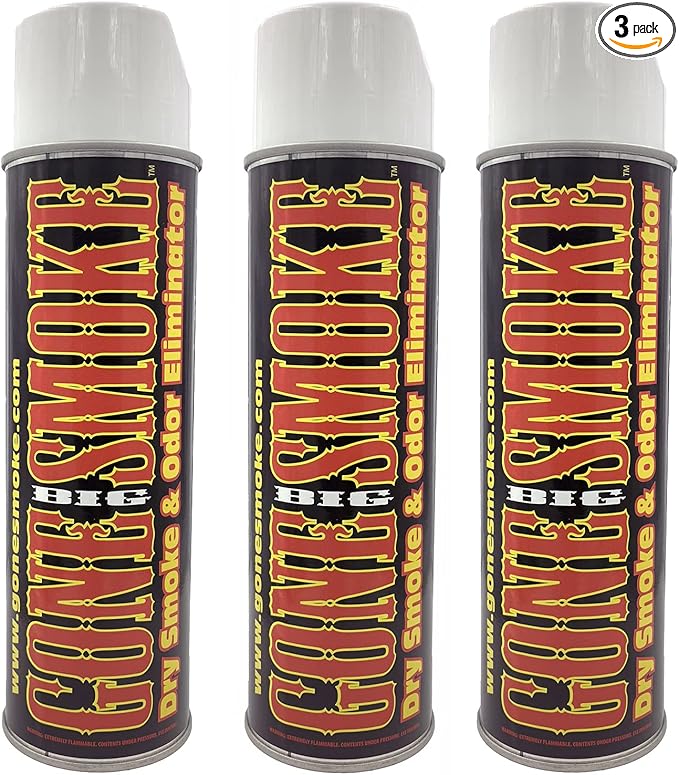 Big Gone Smoke- Dry Smoke Odor Eliminator Air Freshener Aerosol 16 oz 3 Pack