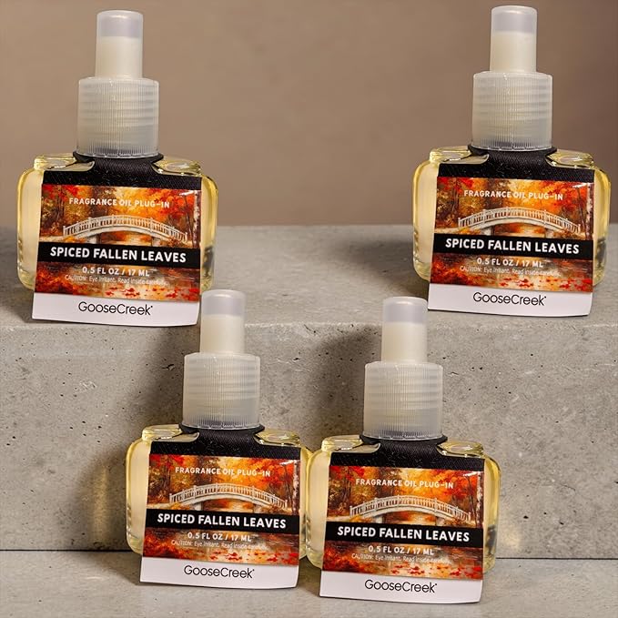 Spiced Fallen Leaves Fragrance Oil Plug-In Refills 0.5 FL OZ 4 Pack