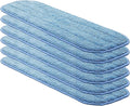 Replacement Washable Microfiber Absorbing Mop Head - Compatible with E-Cloth Deep Clean Mop Head Wet &amp Dry Cleaning Cloth Refills for All Hard-Floor (Blue) 6Pack