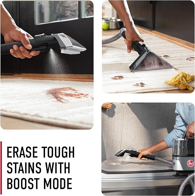 Hoover ONEPWR CleanSlate Cordless Portable Carpet &amp Upholstery Spot Cleaner Machine Stain Remover Auto and Car Detailer BH14000V + 64 oz Auto Portable Solution Fresh Scent AH31718