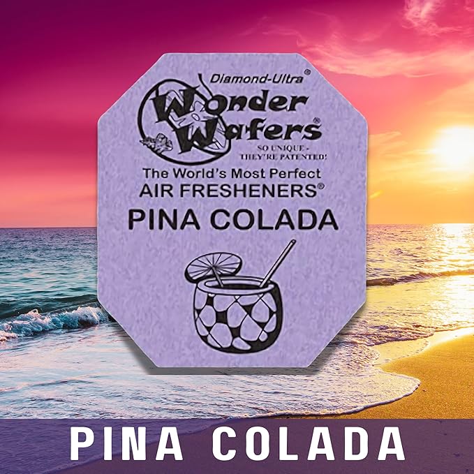 Wonder Wafers 75 count Air Fresheners Individually Wrapped Pina Colada Fragrance