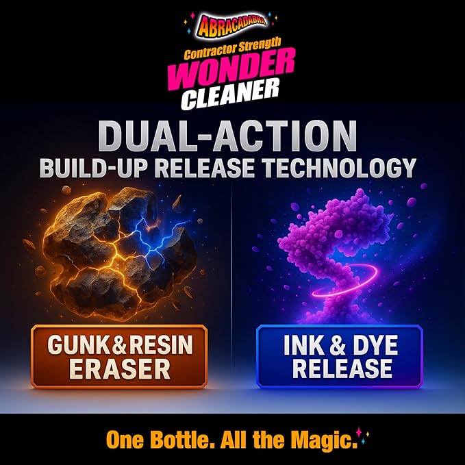 Abracadabra® Duo Contractor Strength Wonder Cleaner- 16oz and Magic Rust Remover 32oz