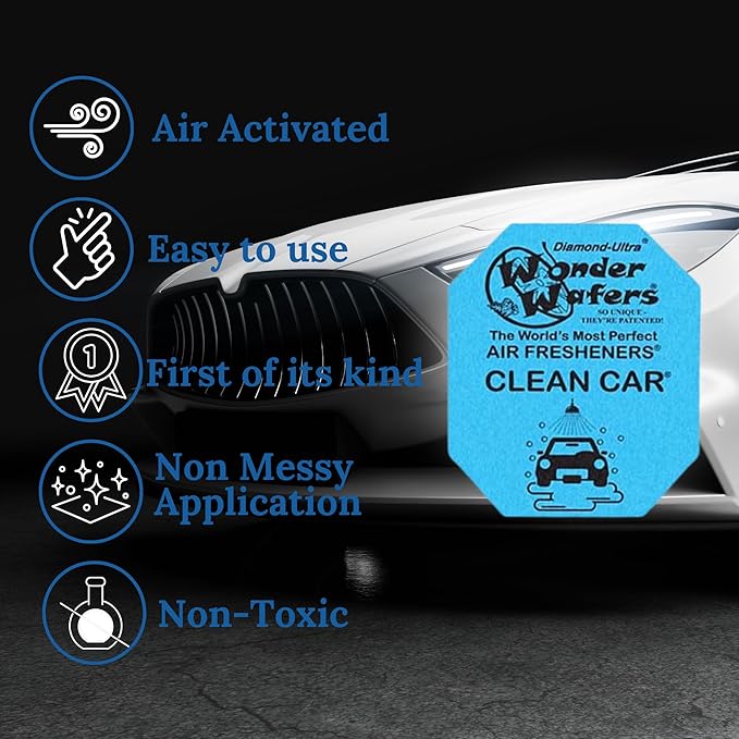 Wonder Wafers 250 Count Clean Car Unwrapped Automobile Professional Use Air Fresheners Car and Truck Detail