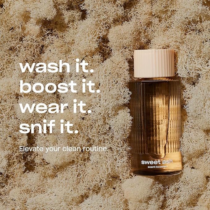 Snif Sweet Ash Scent Booster Low Key Sweet and Earthy Scent 25 Loads Non-Irritating to Skin Clean Non-Toxic Vegan Cruelty Free 8.5oz