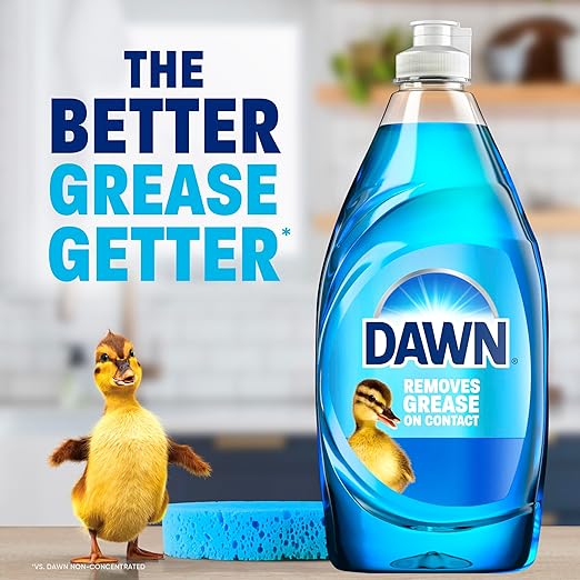 Dawn Ultra Dish Soap Bulk Dishwashing Liquid Detergent Grease Removal Original Scent 5.8 oz (Case of 24)