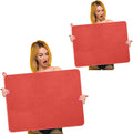 Hushee 2 Pack Extra Large Dish Drying Mat Microfiber Absorbent Dish Drying Pad Large Size Dishes Drainer Mats for Countertop Sink Refrigerator or Dryer (30 x 24 InchRed)